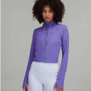 Lululemon Mesh Cropped Define Jacket Side Pleat Skirt Charged Indigo Set 4 Small